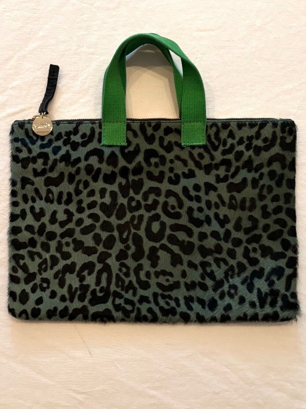 Clare V. One of a Kind Leopard Calf Hair Clutch